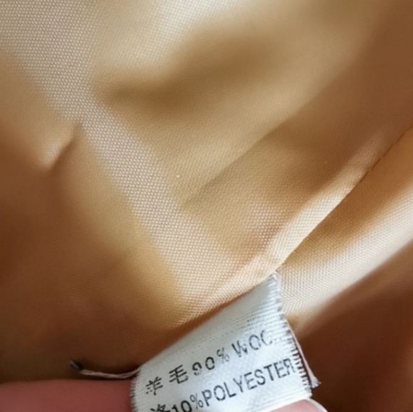 Golden tan wool-blend buckle hooded car coat - Picture 9 of 9